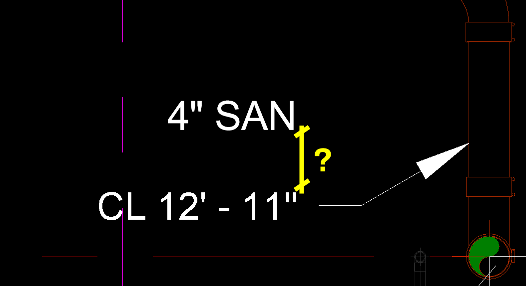 Pipe size tag spacing issue
